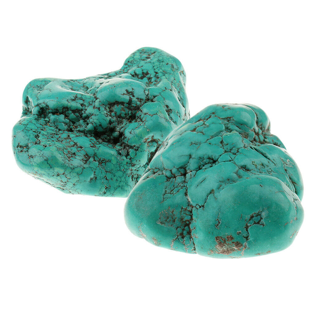 Natural Turquoise Gem Quartz Feng Shui Heal Crystal Terminate Home Decor