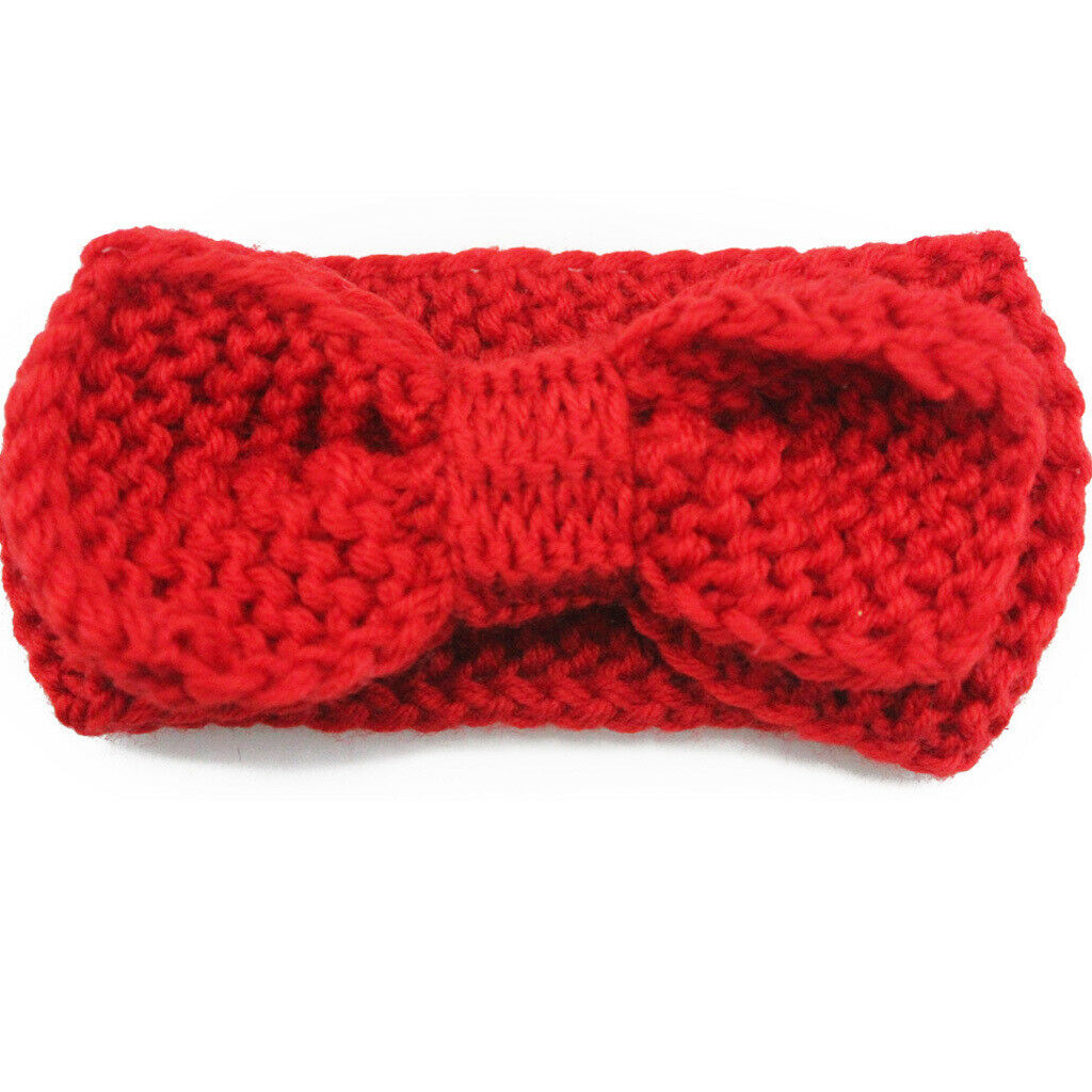 2x Girls Headband Hair Bow Crochet Hairband Newborn Baby Toddler Hair Accessory