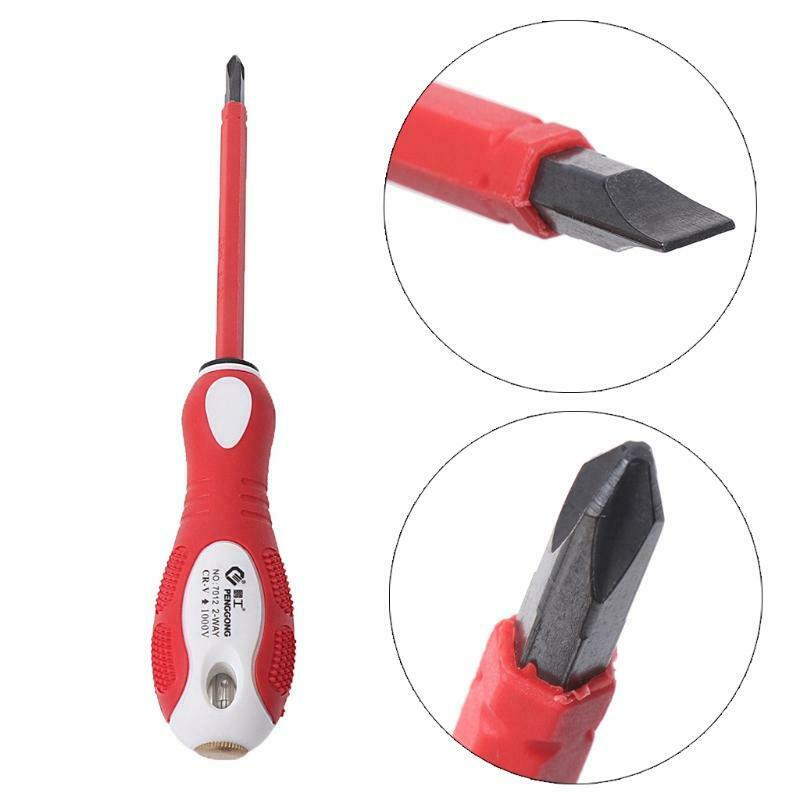 2-In-1 Dual Head Screwdriver Electrical Tester Pen 1000V Voltage Detector Tool