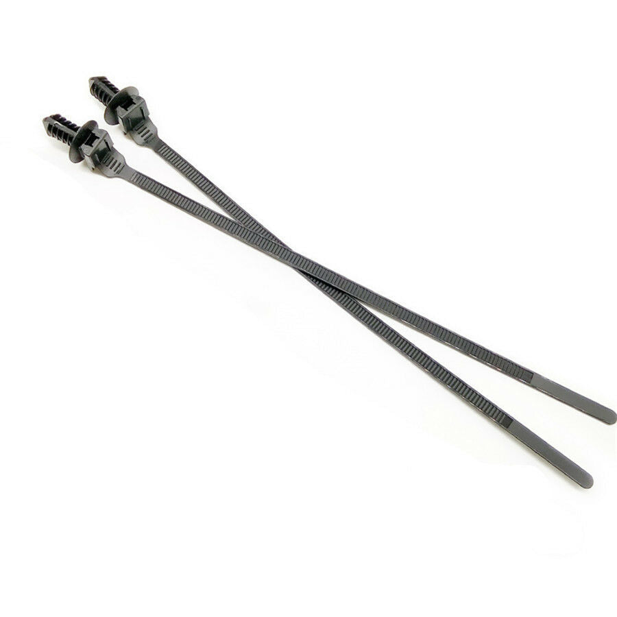 100PCS Tie Clip Releasable Nylon Tie Wrap Cable Fastening Clips Self-locking