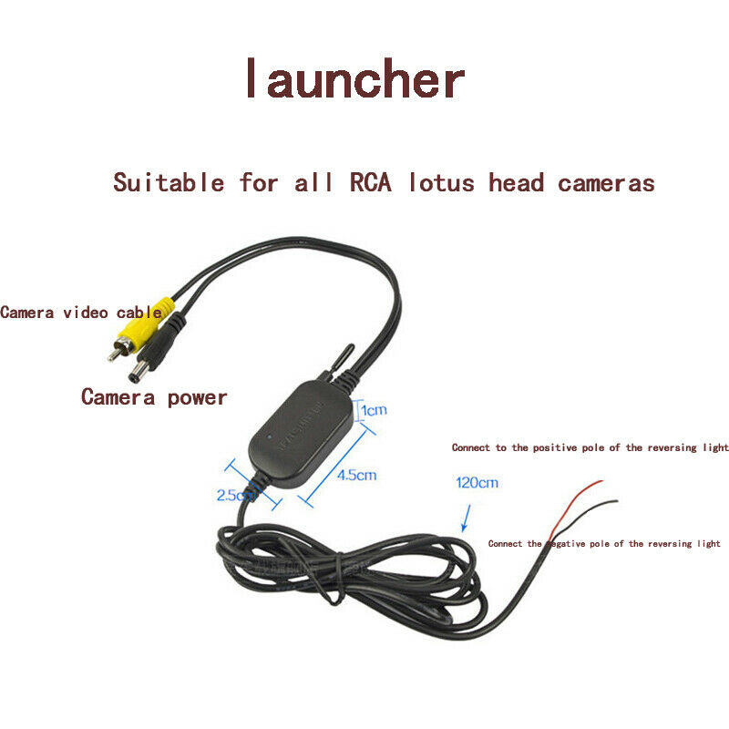 5" Wireless Car Backup Camera Monitor Rear View Night Vision Parking System Kit
