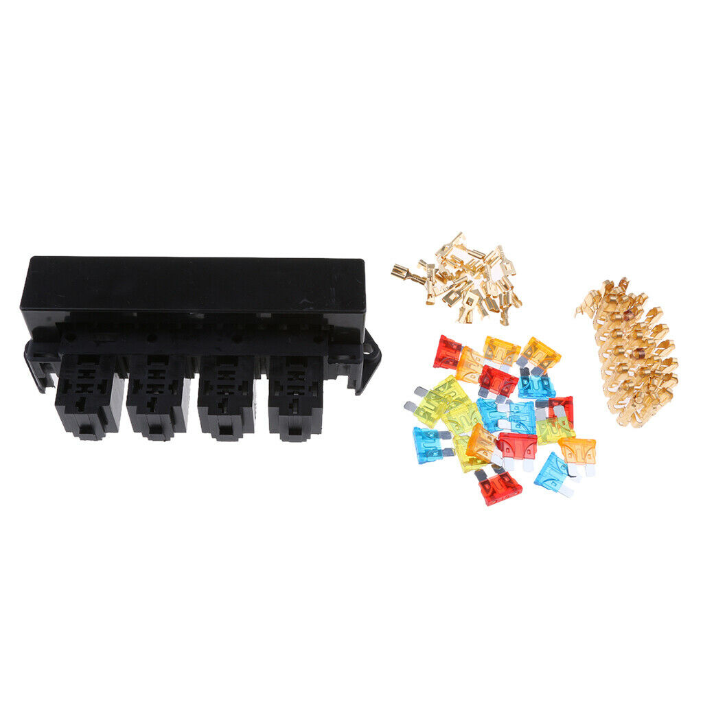Marine Yacht Automotive 15 Way Terminals Fuse Relay Box Holder Insurance