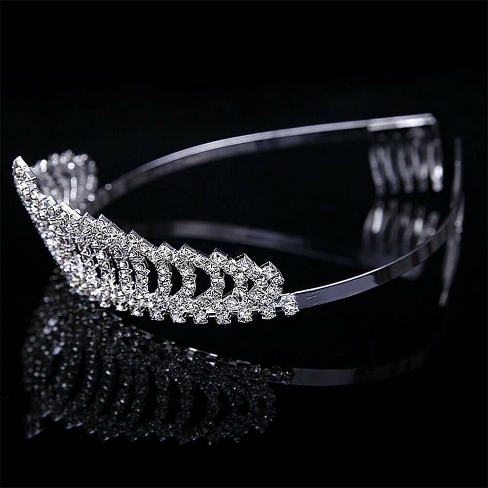 Wedding Bridal Princess Full Crystal Rhinestone Hair Accessory Tiara Crown HOT~
