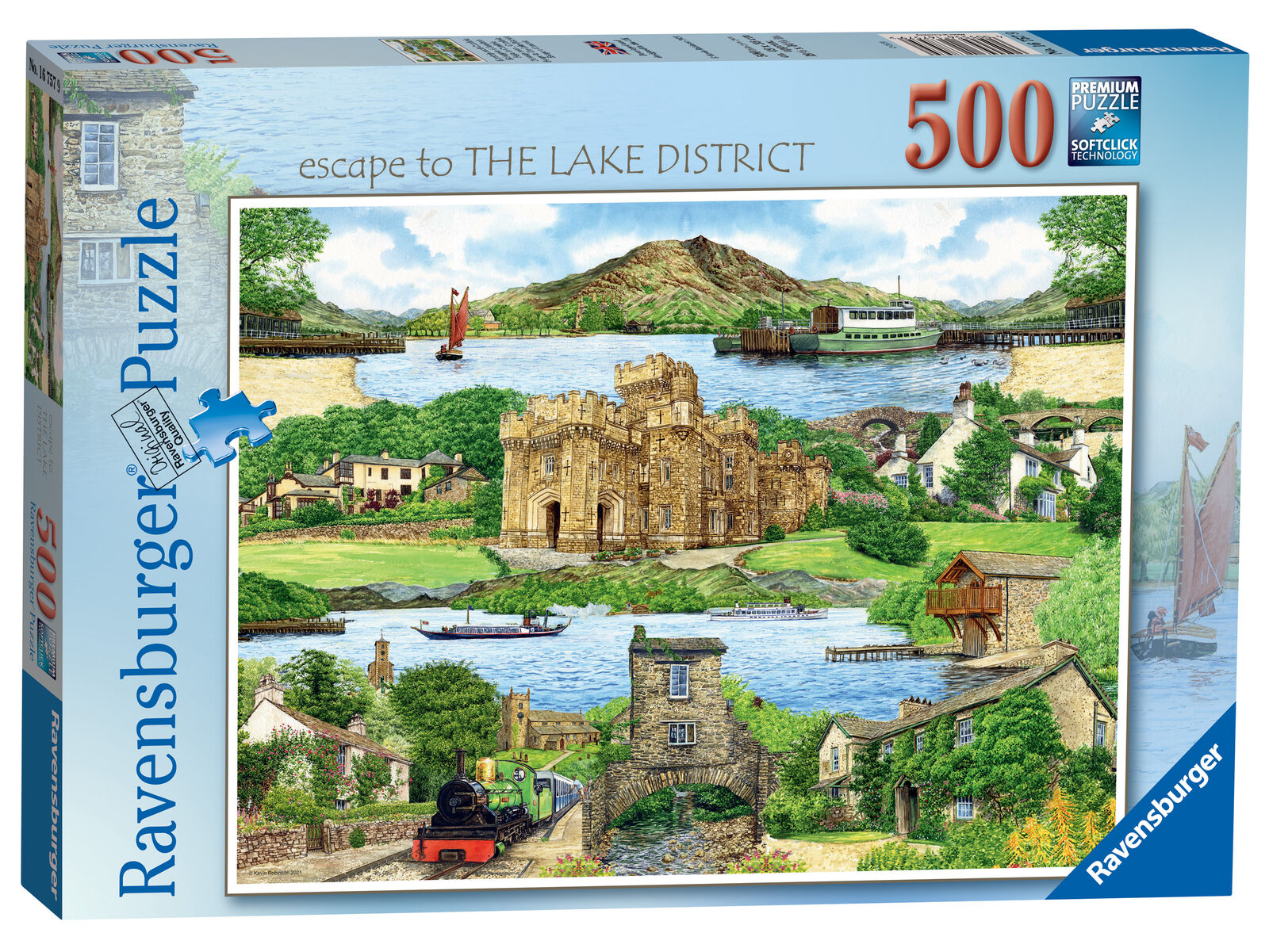 16574 Ravensburger Escape to Cornwall Jigsaw Puzzle 500pc Suitable for Age 10+