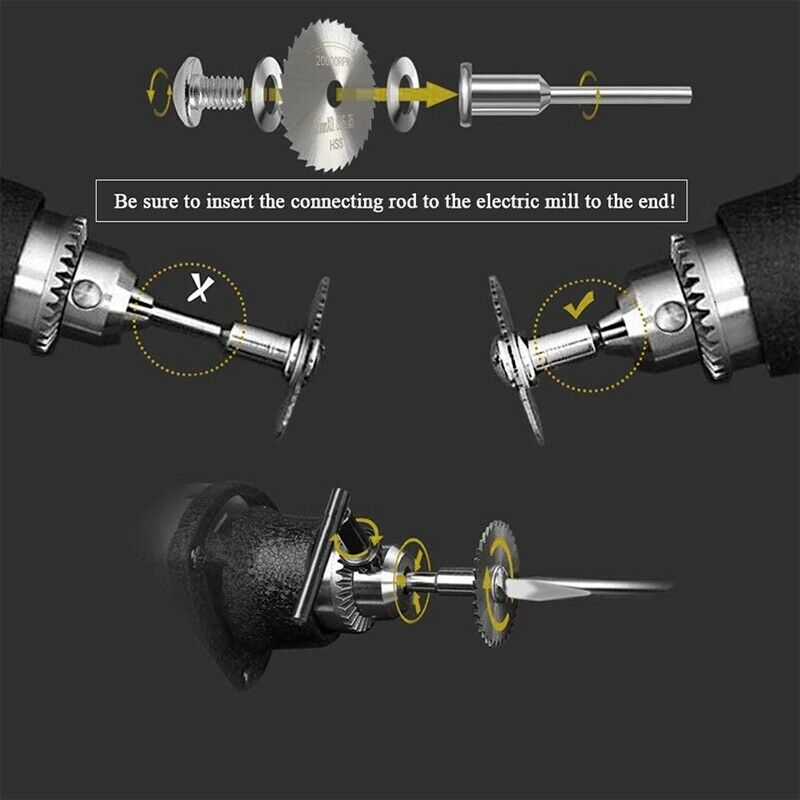 44PCS Rotary Cutting Wheels Tool Kit, Mini Diamond Cutting Wheel and HSS CircuE1