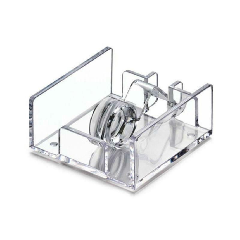 Square Clear Acrylic Cocktail Napkin Holder Paper Serviette Dispenser Tissue Box