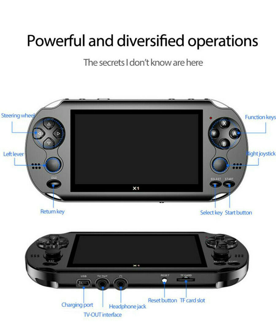 Retro Handheld Portable Game Consoles 8GB 10000 Games Video Console rechargeable