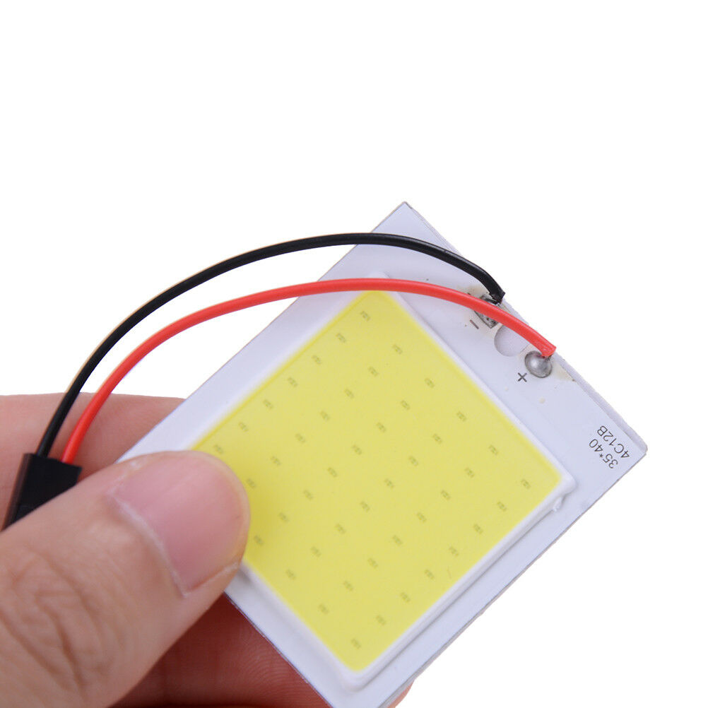 48 smd cob led 3w 12v white light car interior panel lights dome lamp bulbWGJ Tt