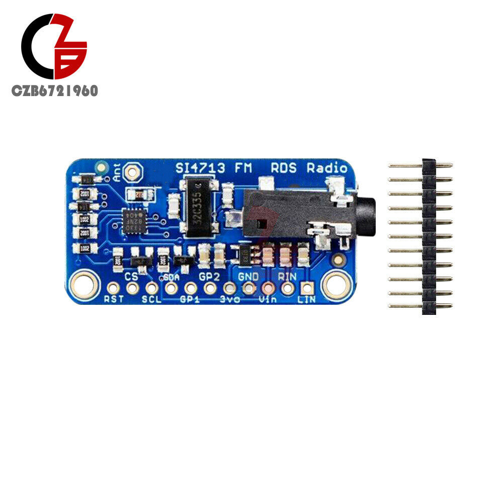 All-in-one Stereo Audio FM Transmitter Module Breakout Board- Si4713 Frequency