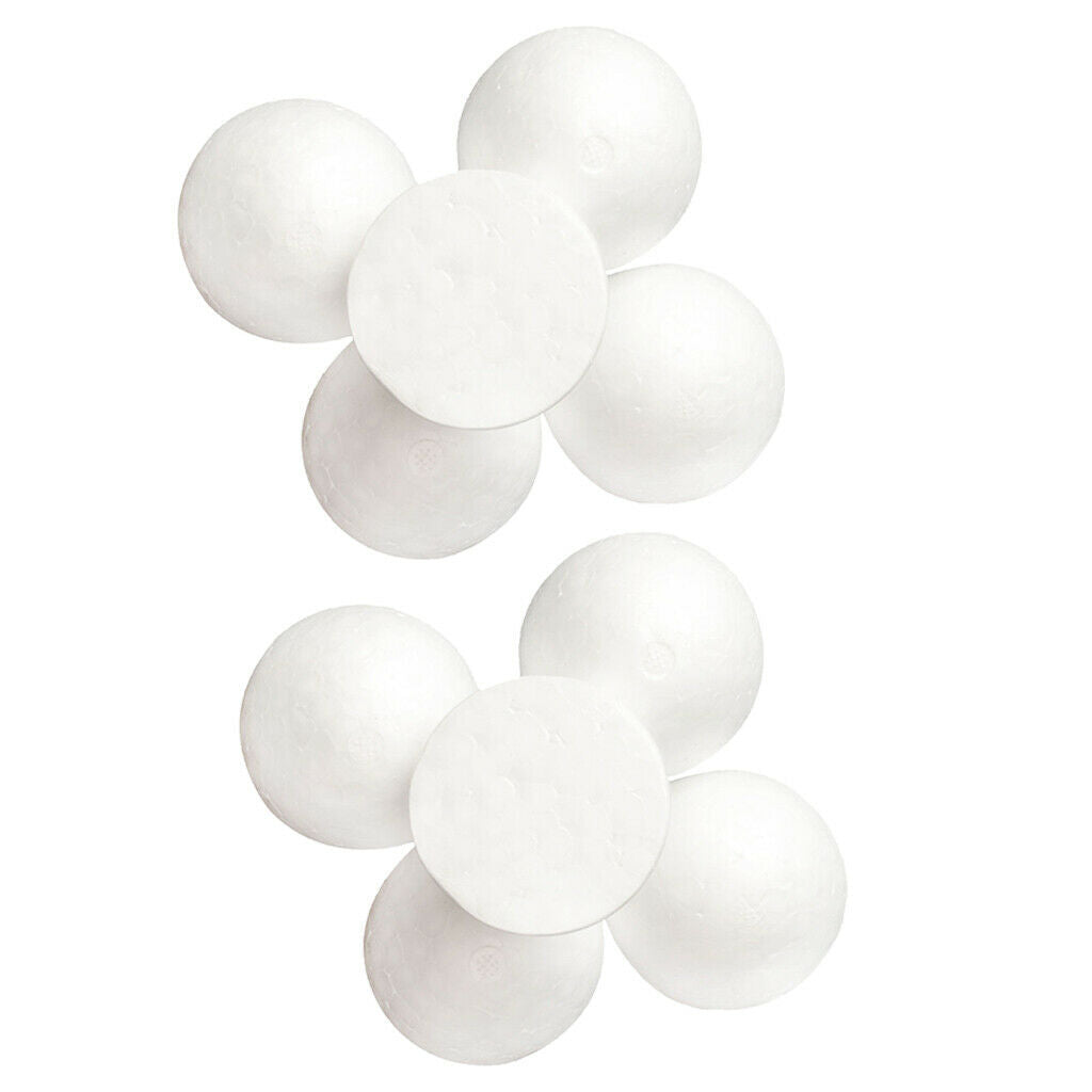 Prettyia 10 Foam Balls Polystyrene120mm Half Round Christmas Decoration Ball