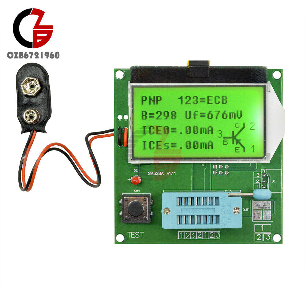 Digital LCD GM328A Transistor Tester Capacitance LCR ESR Meter MOS/PNP/NPN V2PO