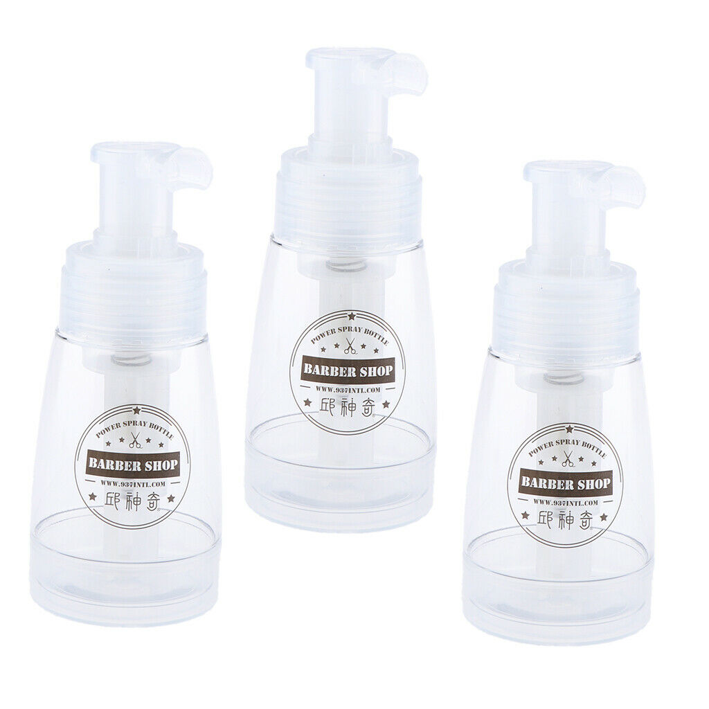 3pcs Empty Powder Spray Bottle Cosmetic Bottles 180ml for Glitter,Makeup