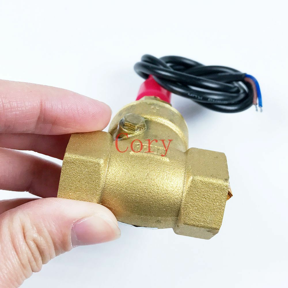 1PCS Paddle Water Flow Switch Brass 1-30L/Min 10mA 70W 1/2PT Female Port Thread