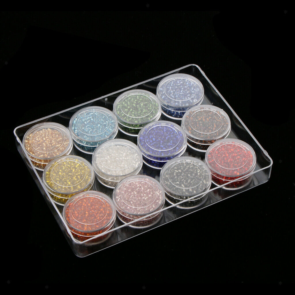 3600Pcs 2mm Round Czech Glass  Spacer Beads Jewelry Making DIY Crafts