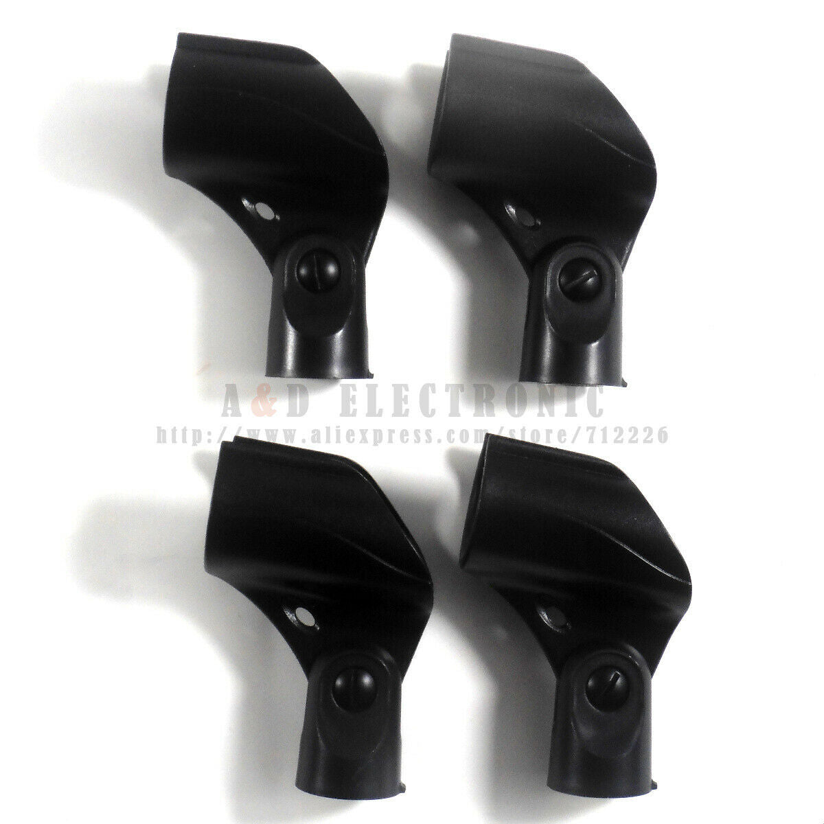 4x Microphone Clip Holder fits for Shure A25D, SM58, SM57 & other 3/4" inch mic