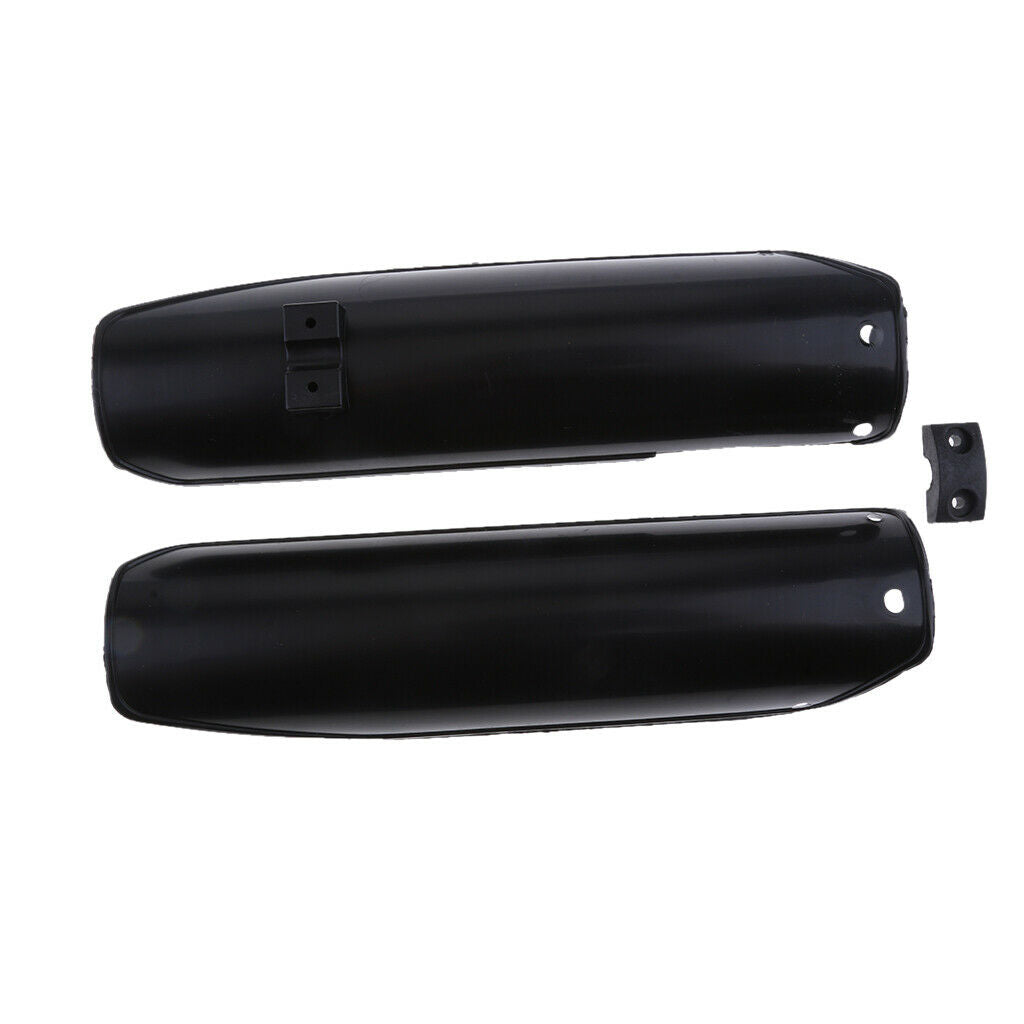 Black Front Fork Guard Fenders Cover Fit for 110cc 125cc Pit Trail Dirt Bike