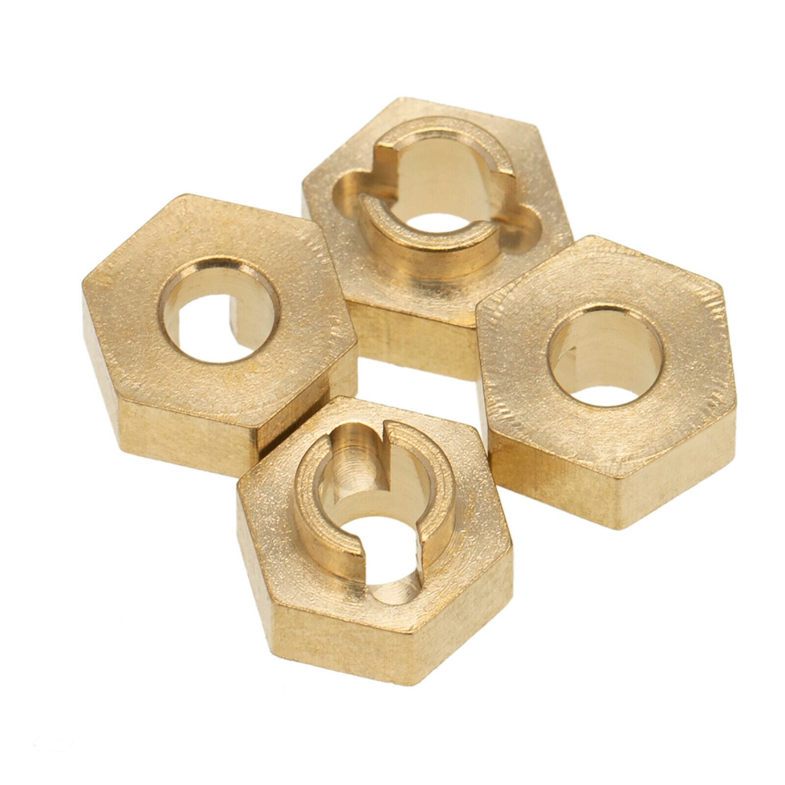 4Pcs RC Metal 3mm Brass Hex Adapter for Axial SCX24 AXI90081 Buggy DIY Parts