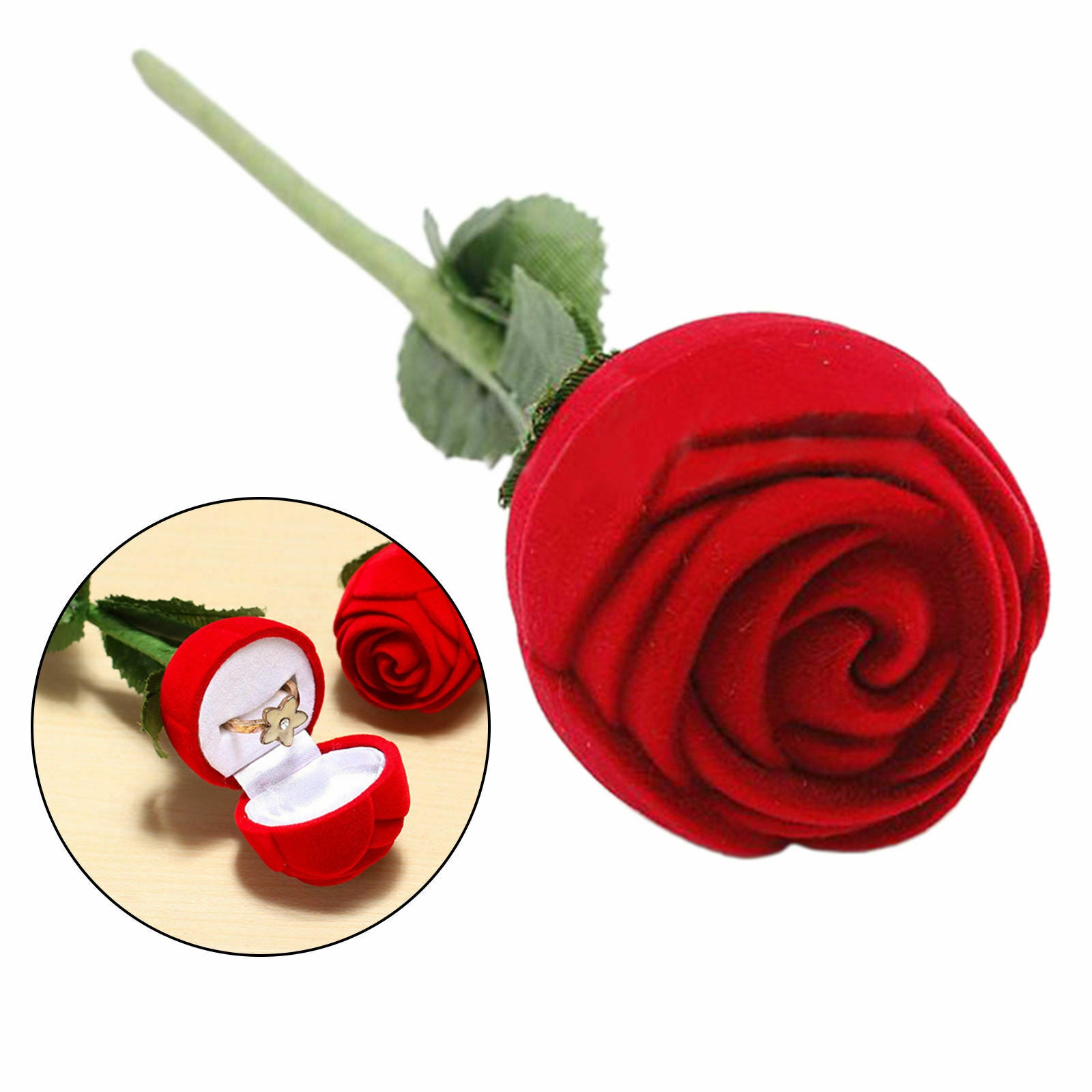 1pcs Rose Shape  Box Valentine's Day Wedding Anniversary for Girlfriend Wife