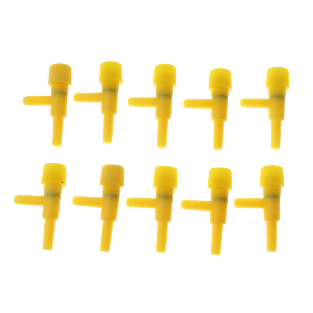 10x   Tank Control Regulator Valve Two Way Air Pump Manifold Valve Yellow