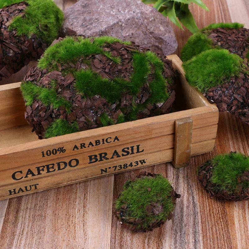6 Pcs/pack Aquarium Simulated Moss Stone Artificial Foam Plant  Fish Tank Decor