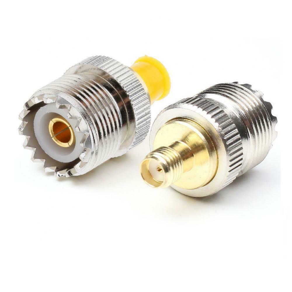 2 Pack UHF SO239 Female   to SMA Female Plug RF Adapter Coaxial Cable