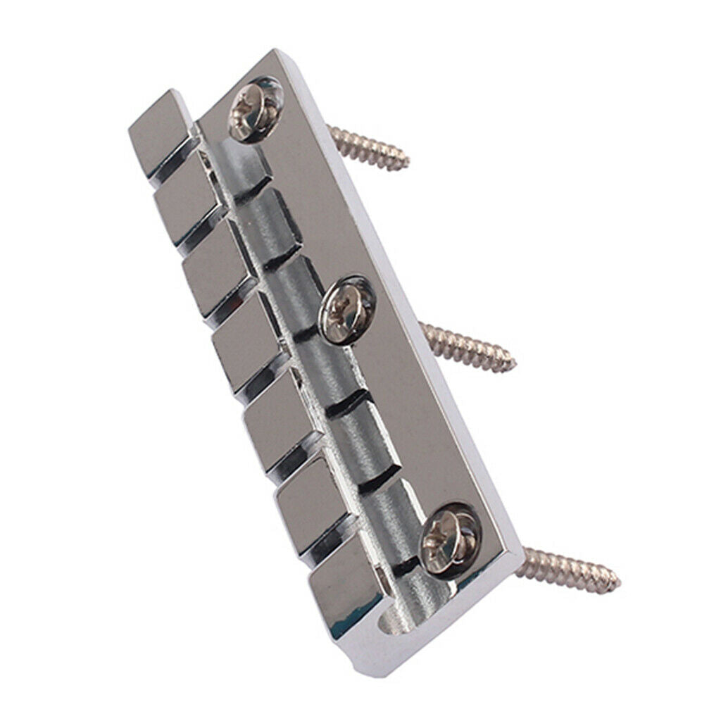 Chrome Finish 6-string Stop Bar Tailpiece with