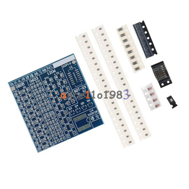 2PCS 5V SMT SMD Component Welding Practice Board for Soldering Practice DIY Kit