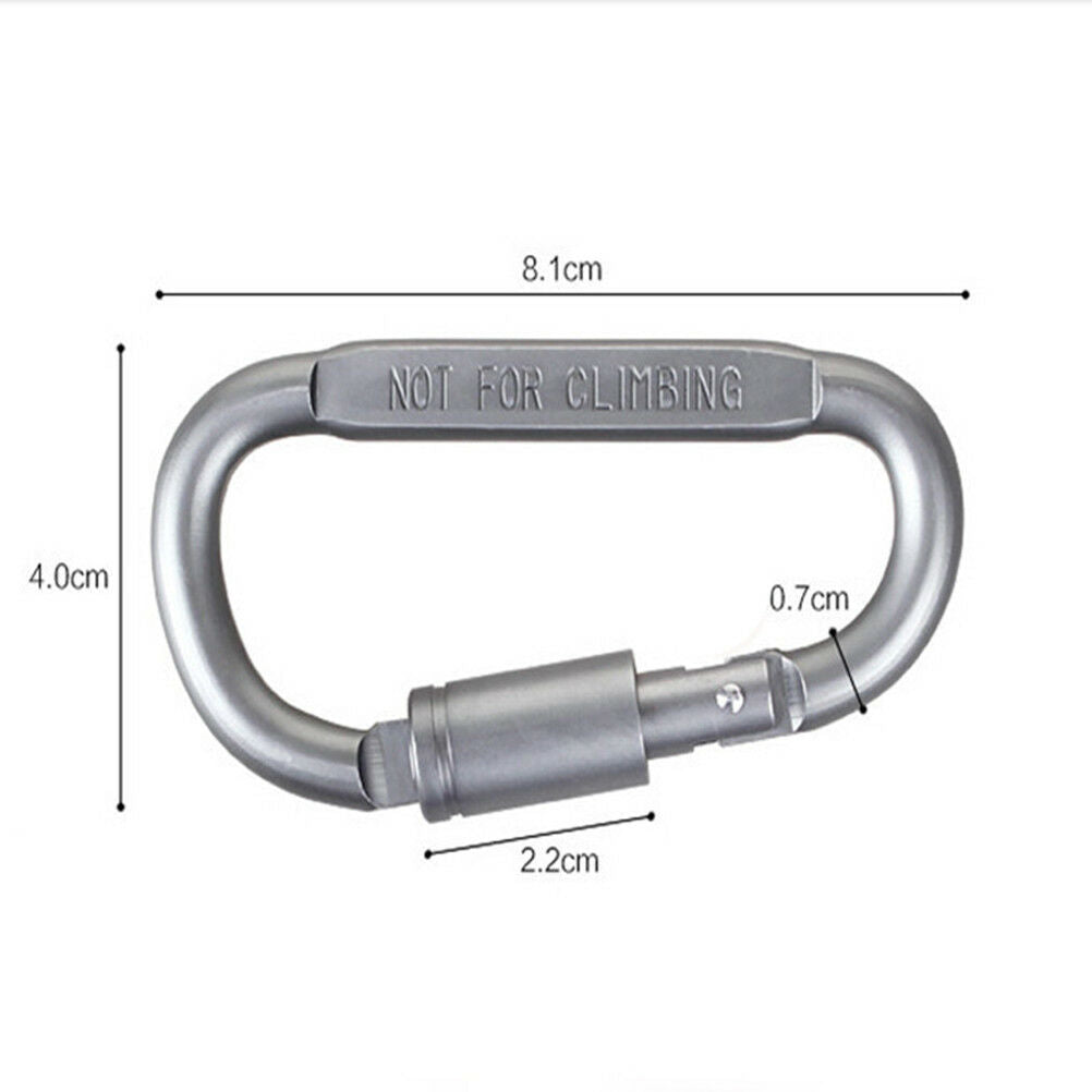 5pcs Outdoor Camping Equipment Aluminum Carabiner Hunting Equipment Survival  BD