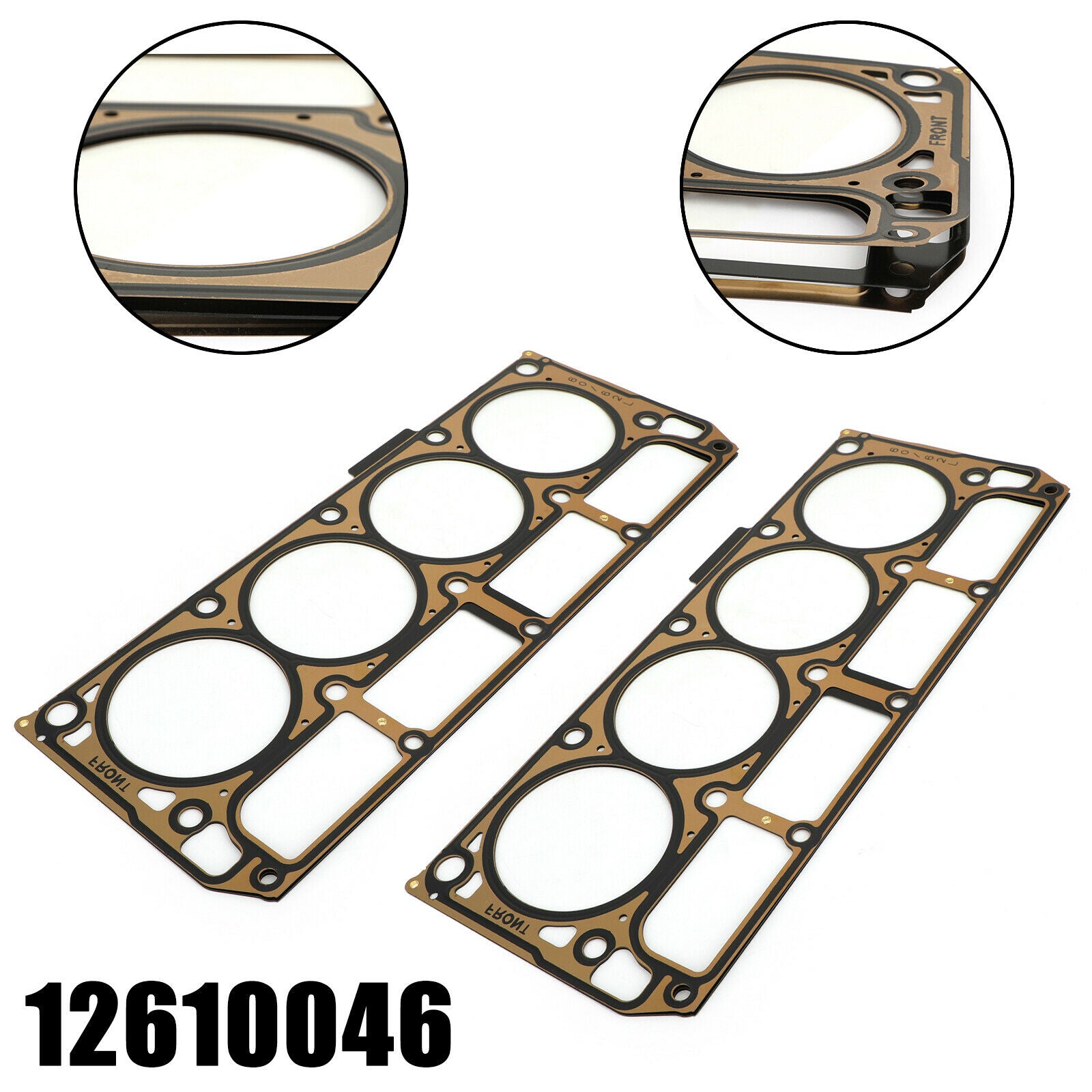 2x Cylinder Head Gasket for Chevrolet GMC Express 2500+ Sierra 2500 HD 12610046/