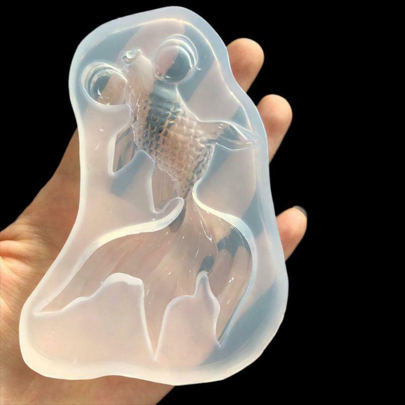 Mirror Crystal Epoxy Mould DIY Handmade Material Goldfish Silicone Mold Jewelry