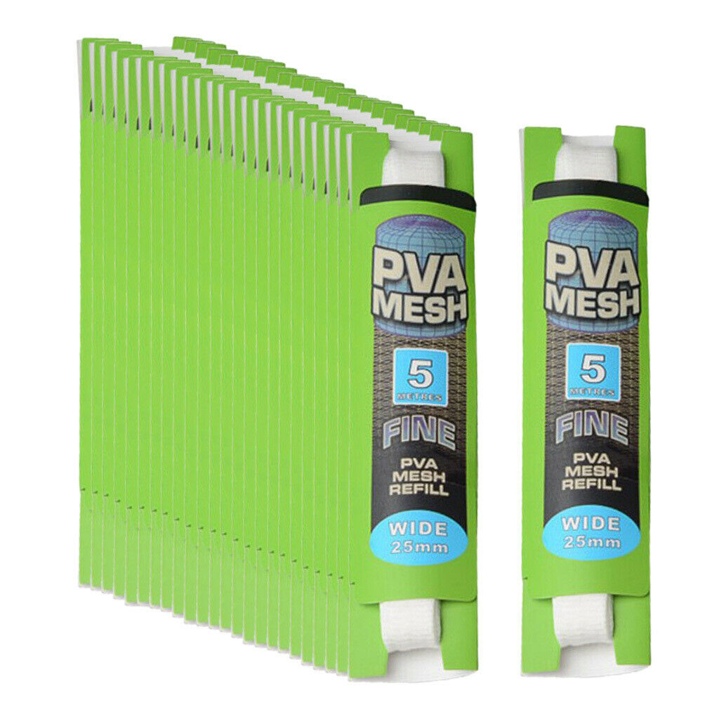 25x 5 Meter 25mm PVA Fishing Lure Net Universal Refill