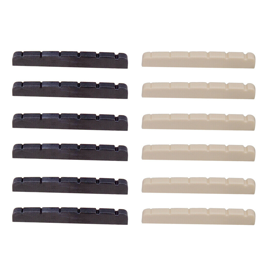 Pack of 12 Replacement Slotted Nuts Perfect for   Electric Guitars