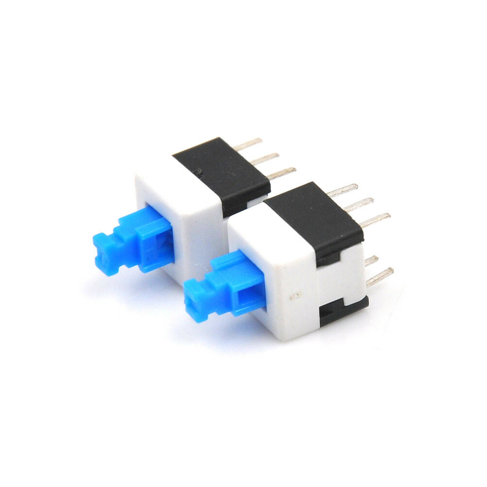 10x 8*8mm Latching Switch Button Switches Double Row Self-locking 6 Pi.l8