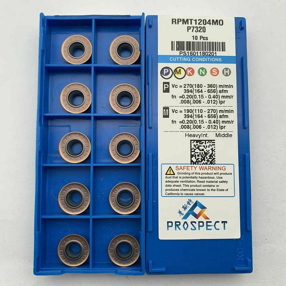 R6 RPMT1204M0 P7320 Carbide milling Inserts Blade For Lathe Turning Tool RPMT