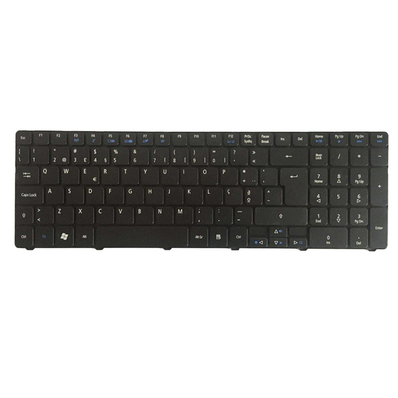 New Full Keyboard Portuguese Layout Keypad Part Accs Black for Acer AS5741G