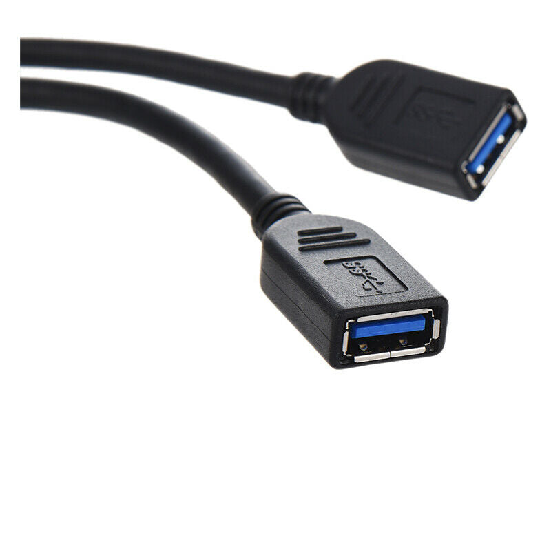 2 Port USB 3.0 Female to 20 Pin Header Cable Adapter Connector For MotherboardB6