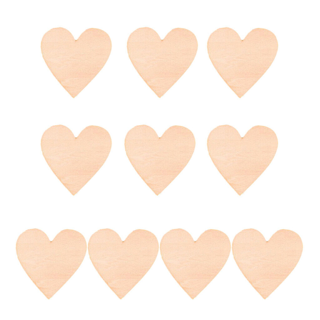 10x large wooden shape blank wood art scrapbooking DIY