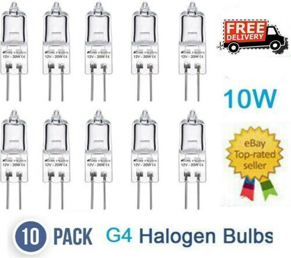 Wholesale G4 Base JCD Halogen Light Bulb 120V 20W 20 WATT 10 Pcs