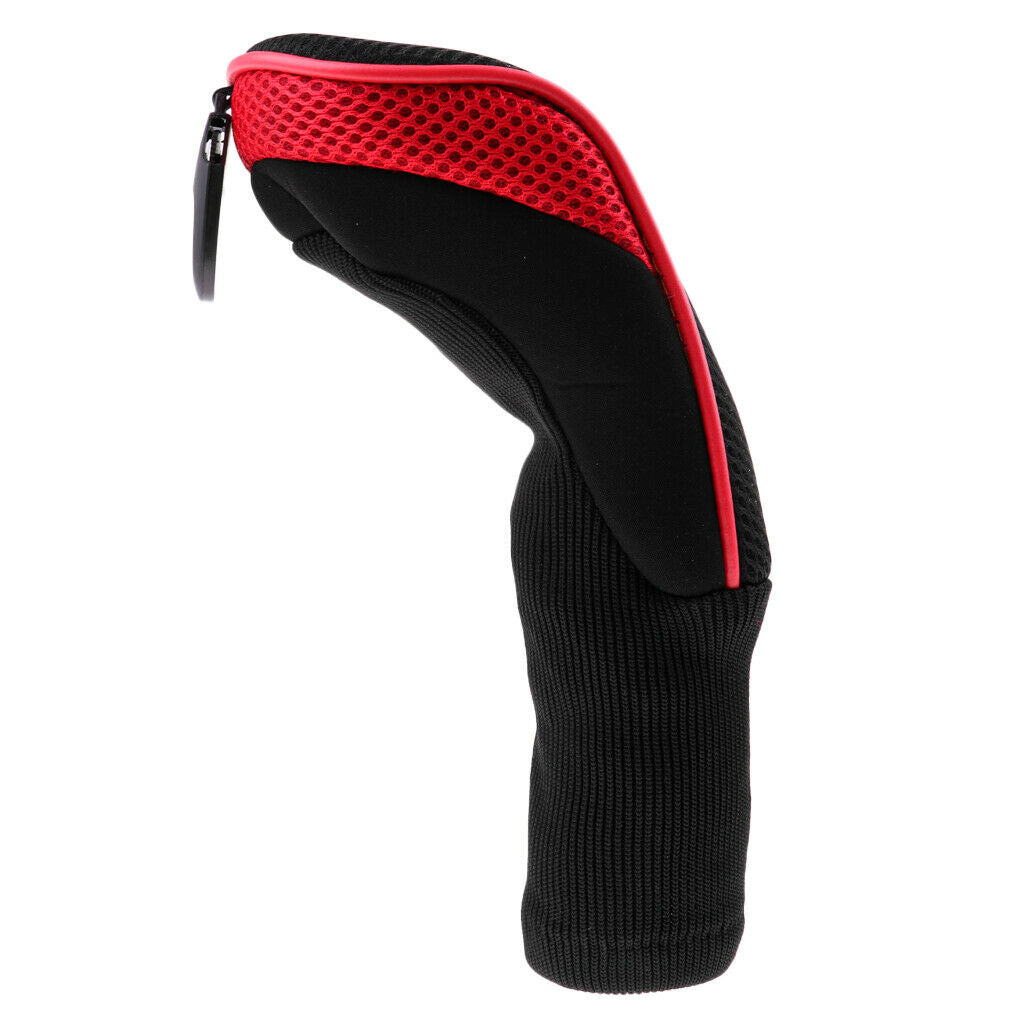 3Pcs Utility Hybrid Golf Club Head Cover Long Neck Headcovers with