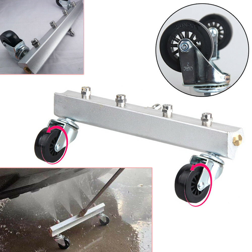 High Pressure Autos Under Body Chassis Washer 4 Spray Nozzle Water Gun Cleaning