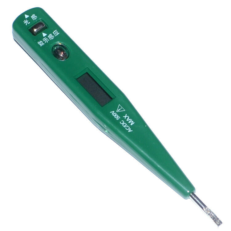 Digital Voltage Detector Pen+Light Indicator AC/DC 500V Electric Test Pencil