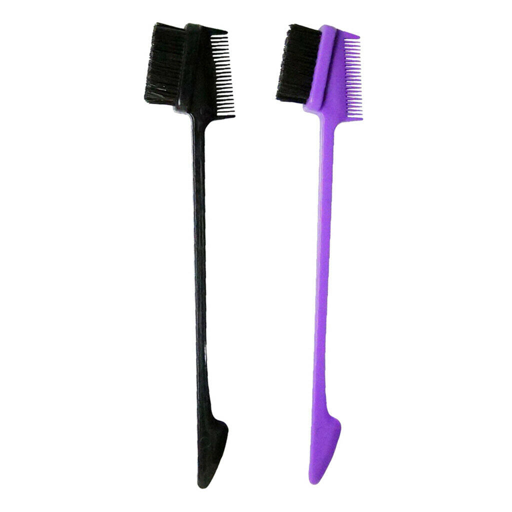 2 Pieces Antistatic Travel Shaping Grooming Styling Edge Comb Hairbrush