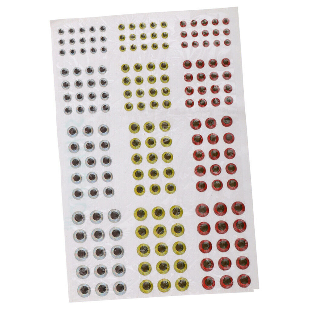 Fishing Lure Outer Scale Holographic Tape 2D DIY Fish Eyes Adhesive 3 Colors