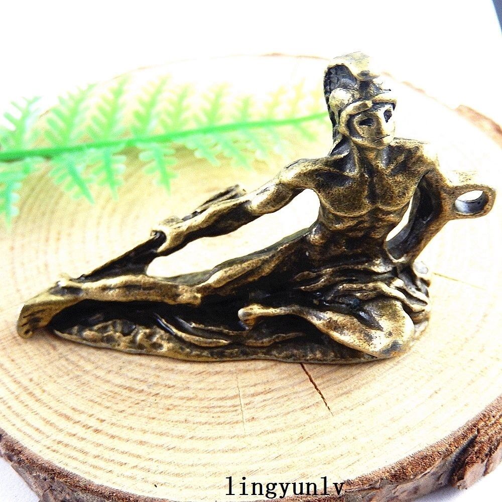 2pcs Antiqued Bronze Alloy Strong Soldier Charms Pendant Crafts Jewelry 51418