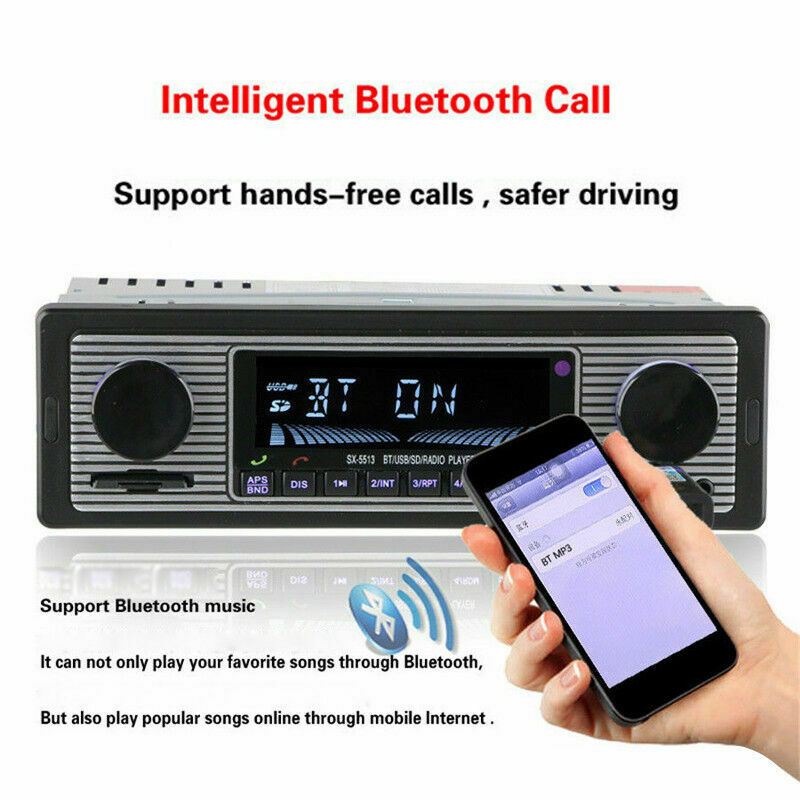 4-Channel 1 Din Digital Bluetooth Audio USB/SD/WMA/MP3/WAV Radio Stereo Player