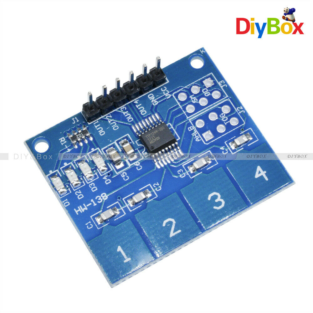 TTP224 4-Channel Digital Touch Sensor Module Capacitive Touch Switch Button