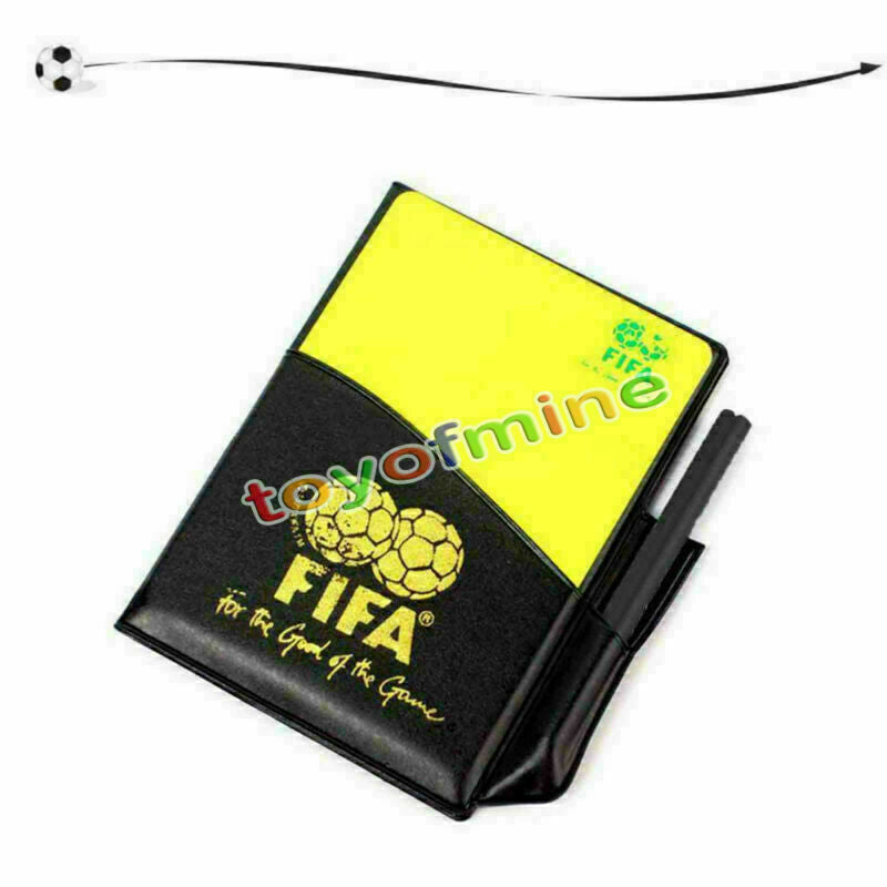 New Sport Football Soccer Referee Wallet Notebook with Red Card and Yellow Card