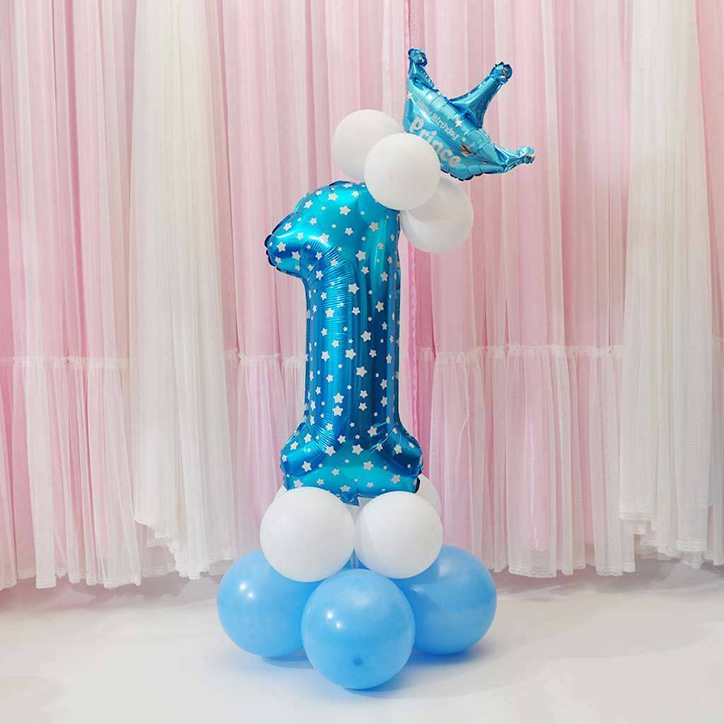 Crown Balloons Column Set Latex Foil Balloon 18th Birthday Party Decoration