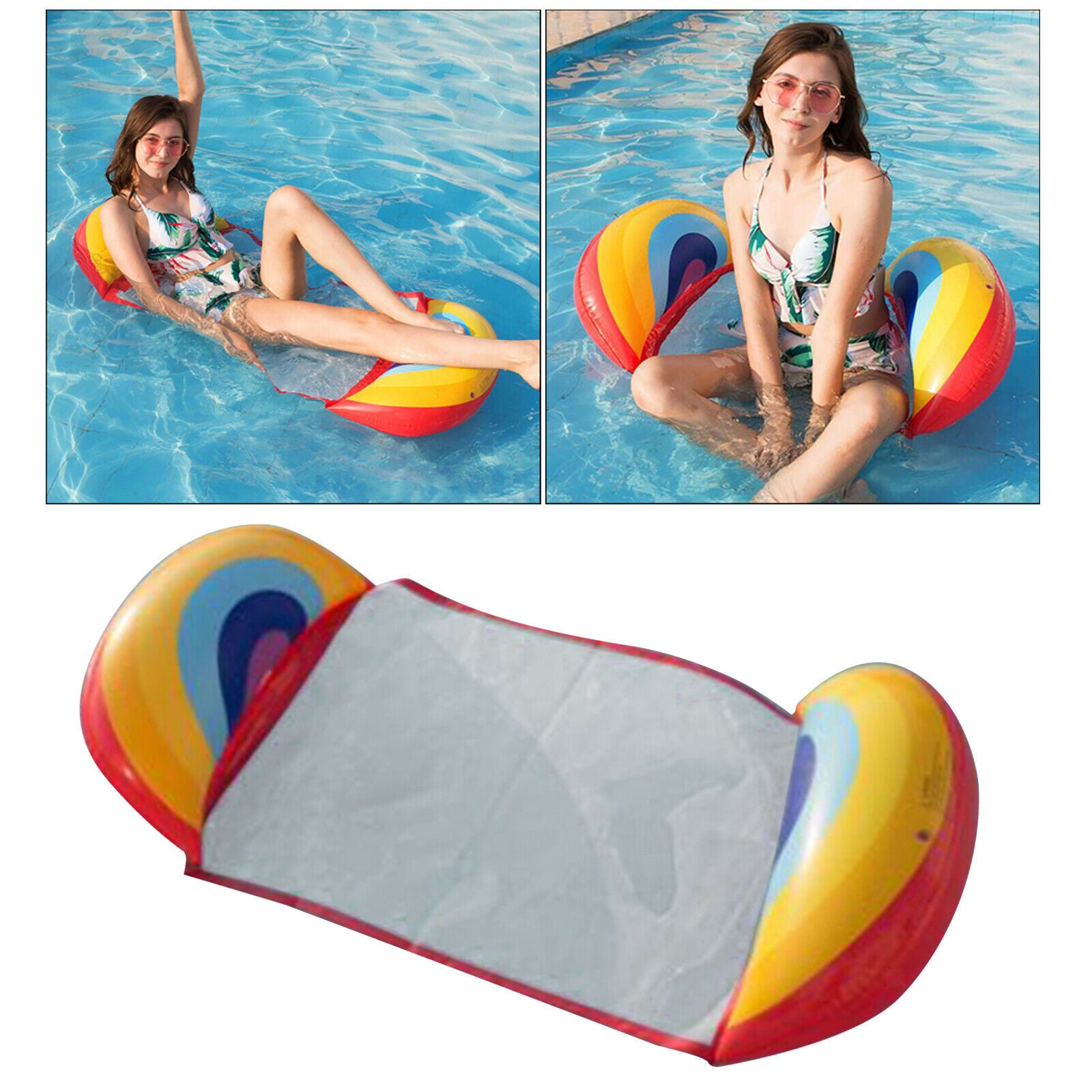Summer Inflatable Pool Hammock Floatings Chair Bed Lake Water Sports Accs A