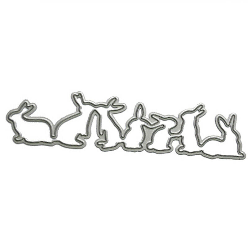 Easter Rabbit Metal Cutting Dies Stencils For Scrapbooking Photo A R.l8